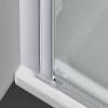 Душевая дверь в нишу Vincea Alpha (Альфа) VDP-3AL850CLB профиль черный, стекло прозрачное, 85x195 фото 7