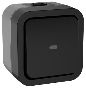 Выключатель 1-клавишный IEK Tors TS-V10-1-10-55-K53 графит