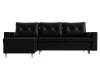Диван угловой Лига диванов Белфаст 28723L Черный Левый фото 2