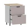 Кухонный модуль напольный Аленушка Лотос Н2Я 600 Н00231162 кашемир,скоба антрацит фото 2
