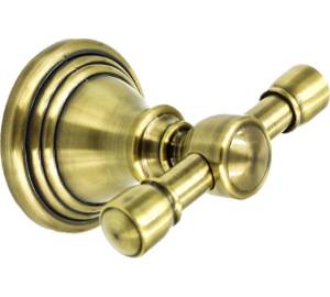 Крючок Bath Plus Bronx BXG-65705A двойной, античное золото