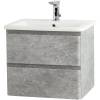 Тумба под раковину Belbagno Albano-Cer ALBANO-CER-600-2C-SO-CVG 57x44x50 Cemento Verona Grigio подвесная с двумя выкатными ящиками фото 3