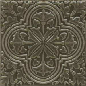 Декор Kerama Marazzi Фес KMD3STA002BN зелёный глянцевый 15x15