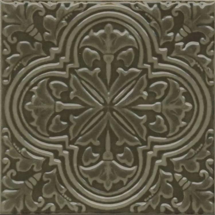 Декор Kerama Marazzi Фес KMD3STA002BN зелёный глянцевый 15x15