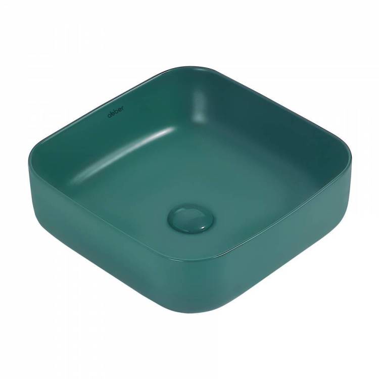 Раковина Abber Rechteck AC2211MBG 39 см, темно-зеленая матовая