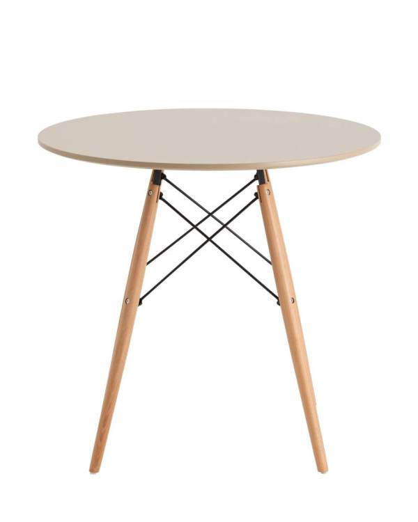 Стол Stool Group Eames DSW New T001-80 beige 66016 бежевый 80x74x80