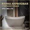 Акриловая ванна Teymi Ellie T130115 170x80 белая матовая