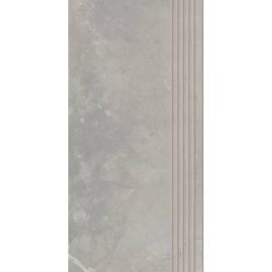 Ступень Paradyz Ritual Light Grey Stopnica Prosta Nacinana Mat. 29.8x59.8