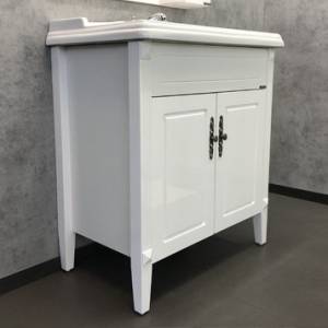 Тумба с раковиной Comforty Палермо-80 4139245 белый глянец с раковиной Comforty 3380