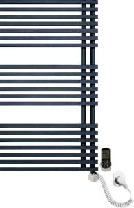 Полотенцесушитель электрический Luxrad Typ E 064445 88х50 R, черный, терморегулятор selmo smart programm с пультом