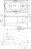 Акриловая ванна Aquanet Dali 239579 140x70 с каркасом фото 7