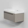 Тумба с раковиной La Fenice Elba Cappuccino NFNC-01-ELB-C-90-3-90R бежевая матовая, 90 см