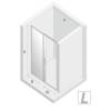 Дверь в нишу NEW TRENDY PRIME 120x200 D-0302A (хром) фото 3