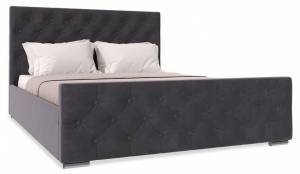 Кровать 1400х2000 НК-Мебель Интеро 72306764 Серый 110x149.4x220.5