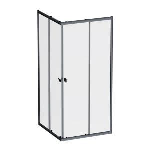 Душевой уголок Am.Pm Sunny W87G-403-9090-BT профиль черный, стекло прозрачное, 90x90