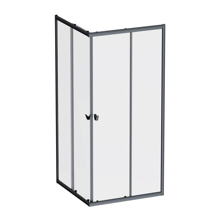Душевой уголок Am.Pm Sunny W87G-403-9090-BT профиль черный, стекло прозрачное, 90x90