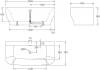 Акриловая ванна BelBagno BB74-NERO 165x80 фото 3