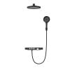 Душевой комплект Berges Wasserhaus Morans 75004 с изливом и термостатом, черный матовый фото 2