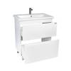 Тумба с раковиной Viant Мальта VMAL70COBEL-T2Y 425x655x820 2 ящика белая фото 3