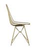 Набор из 4 стульев Stool Group Eiffel AFR-18B-P1 GL/WH X4 золотой с белой подушкой фото 3