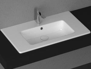 Раковина Isvea SistemaT 10SL51081SV белая, 81x46.5