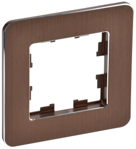 Рамка 1-постовая IEK Brite BR-M12-M-21-K30 коричневый