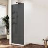Душевая перегородка Vincea Walk in WS VSW-1HWS900GFB профиль черный, стекло матовое тонированное, 90x200