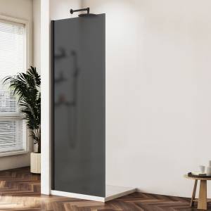Душевая перегородка Vincea Walk in WS VSW-1HWS900GFB профиль черный, стекло матовое тонированное, 90x200