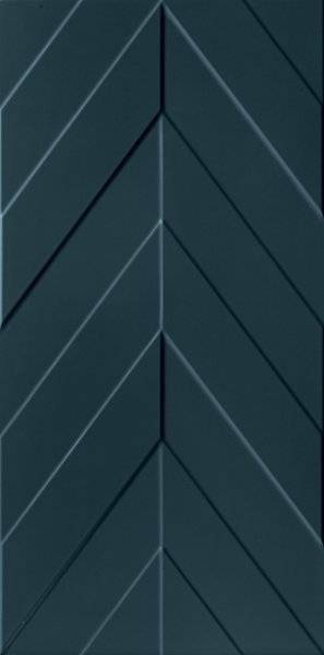 Керамическая плитка MARCA CORONA 4D Chevron Deep Blue Matt Rett 40x80