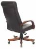 Кресло для руководителя Бюрократ T-9928WALNUT/ECO 1687729 черный фото 4
