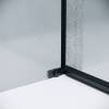Душевая перегородка Grossman Pragma 200.K33.03.100.21.02 профиль черный матовый, стекло шиншилла, 100x195 фото 7