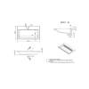 Раковина Uperwood Infinity RInfinity80wg белая глянцевая, 80x45 фото 5