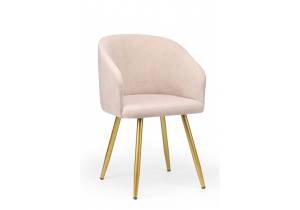 Стул на металлокаркасе Notta Монер 360 632657 латте (glory 10) / золотой