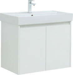 Тумба для комплекта Aquanet Nova Lite 75 белый глянец, с дверками