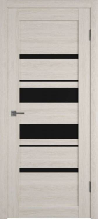 Межкомнатная дверь Владимирская Фабрика Дверей Atum Pro 29 Scansom Oak стекло Black Gloss 800x2000