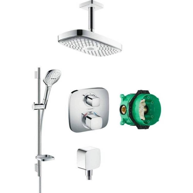 Душевой комплект Hansgrohe Raindance Select E 300 (2 jet) 27384000 + 26620000 + 26457000 + 15708000
