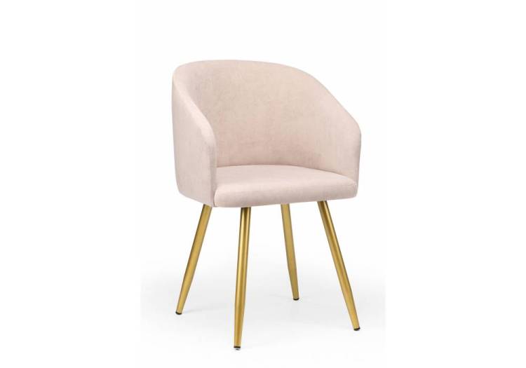 Стул на металлокаркасе Notta Монер 360 632657 латте (glory 10) / золотой