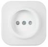 Розетка 1-местная с защитными шторками IEK Glory ERH13-K01M-10 белый матовый фото 2
