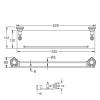 Полка Rose RG1119Q стеклянная, бронза фото 2