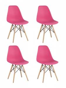 Набор из 4 стульев Stool Group Eames Y801 magenta X4