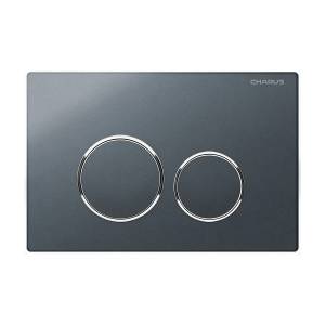 Кнопка смыва CHARUS SPAZIO FP.330.GRP.01 двойной смыв, графит