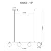 Подвесной светильник MyFar Stacy MR1011-4P фото 5