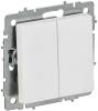 Выключатель 2-клавишный перекрестный IEK Brite BR-V23-0-10-K91 арктический белый