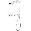 Душевая система Abber Wasser Kreis AF8151 хром, встраиваемая, с термостатом