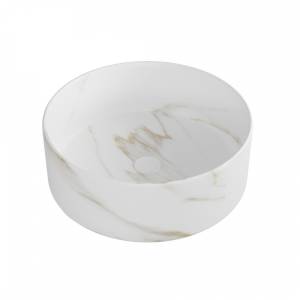 Раковина Watersense Milana D35 W00761 белый мрамор