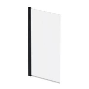 Шторка на ванну Am.Pm Gem W90BS-D080-140BT профиль черный матовый, стекло прозрачное, 80х140
