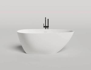 Ванна из искусственного камня Salini Paola 1015103G белая глянцевая, 160x80