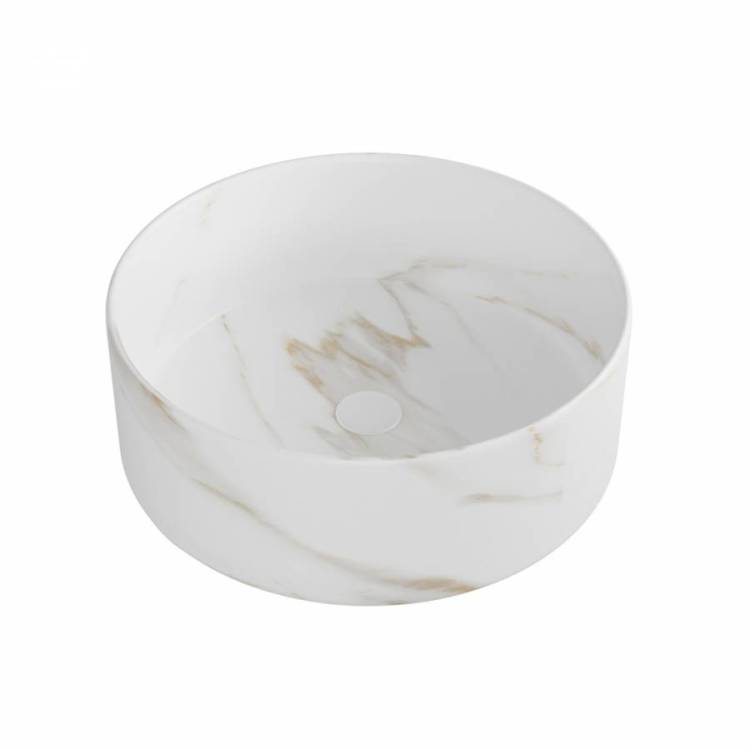 Раковина Watersense Milana D35 W00761 белый мрамор