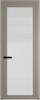 Межкомнатная дверь Profil Doors 1 AGP цвет профиля Никель матовый, стекло безопасное 6 мм мору осветленное 600x2000