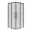 Душевой уголок Niagara Nova NG-6830-34BLACK профиль черный матовый, стекло прозрачное, 100x100x195